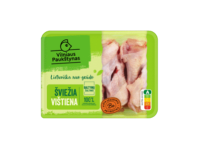 Švieži broilerių sparnų peteliai, užauginta be antibiotikų, 500 g