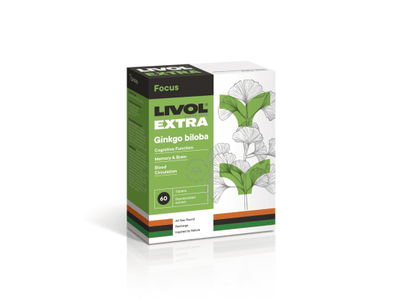 LIVOL EXTRA Gingko Biloba tabletės, N60