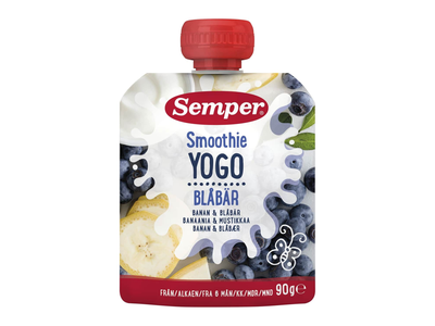 Geriam. jogurt. tyrė SEMPER SMOOTHIE, 90 g