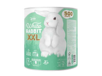 Pop. rankšluosčiai GRITE WHITE RABBIT, 1 rit.