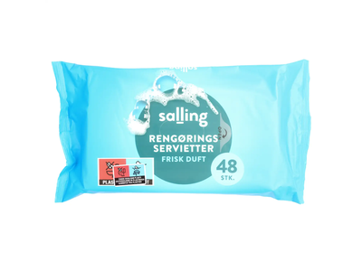 Paviršių valymo servetėlės SALLING, 48 vnt.