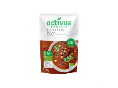 Aštri, veganiška pupelių sriuba ACTIVUS EKO, 400 g