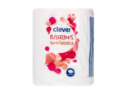 CLEVER jumbo popierinis rankšluostis, 1 ritinėlė, 2 sluoksniai, 300 lapelių