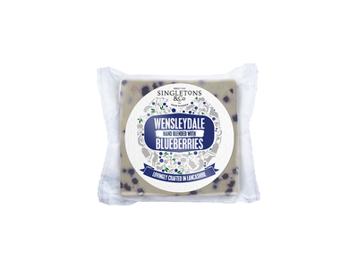 Sūris Wensleydale SINGLETONS & CO, su mėlynėmis, 200 g