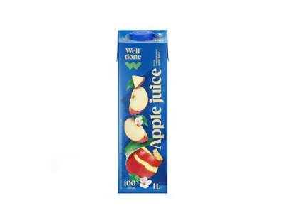 Obuolių sultys WELL DONE, TETRA PAK, 1 l