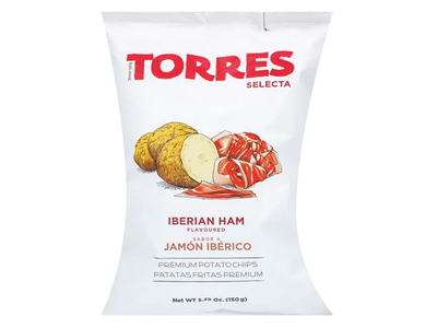 Bulvių traškučiai Iberico kumpio skonio TORRES, 150 g