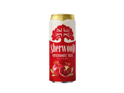 Alaus kokteilis SHERWOOD, granatų skonio, 500 ml