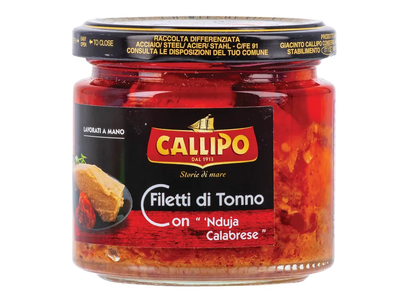 Tuno filė gabaliukai su saulėje džiovintais pomidorais CALLIPO, 200 g