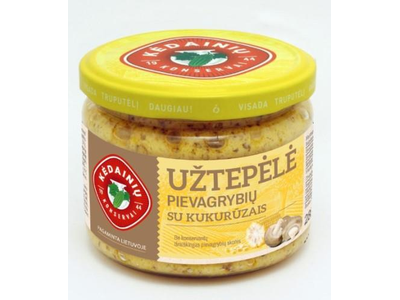 Užtepėlė KĖDAINIŲ Pievagrybių, su kukurūzais, 280g