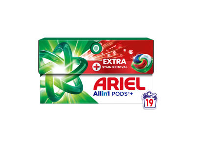 Skalbimo kapsulės ARIEL Extra Clean, 19 skalb.