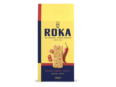 Sūrio trapučiai ROKA Gouda, su saldžiaisias čili pipirais, 60 g