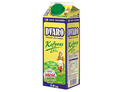 Kefyras DVARO, 2,5%, 0,9 kg