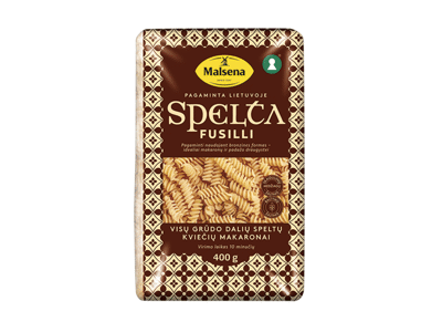 Speltų kviečių makaronai MALSENA (visų grūdo dalių), 400 g