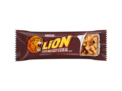 Pusryčių dribsnių batonėlis NESTLE LION, 25 g