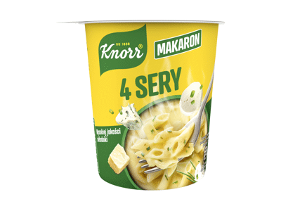 Greitai paruošiami makaronai KNORR, keturių rūšių sūrių sk., 66 g