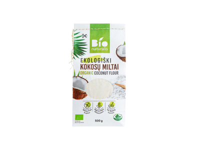 Ekologiški kokosų miltai BIONATURALIS, 500 g