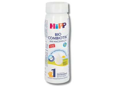 HiPP 1 BIO COMBIOTIK® Ekologiškas pradinio maitinimo kūdikių pieno mišinys (paruoštas vartoti) nuo gimimo, 200 g