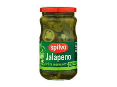 Marinuotos Chalapos paprikos SPILVA (griežinėliai), 340 g