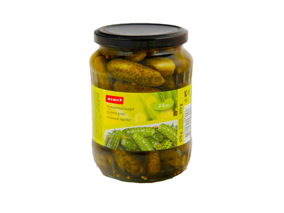 Marin. agurkai RIMI, 2 - 5 cm, 670 g / 370 g