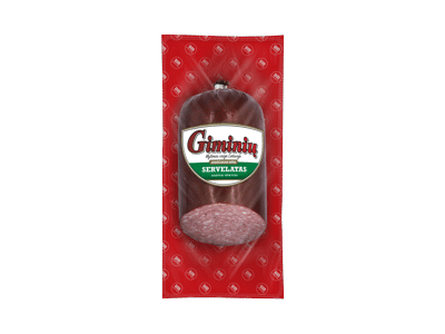 Karštai rūkytas GIMINIŲ servelatas, a. r., 400 g