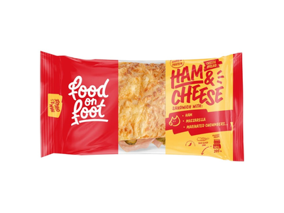 Food On Foot Ham&Cheese sumuštinis su marinuotais agurkais