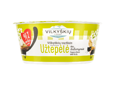 Varškės užtepėlė su žalumynais