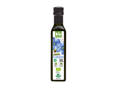 Ekologiškas šaltai spaustas linų sėmenų aliejus BIONATURALIS, 250 ml