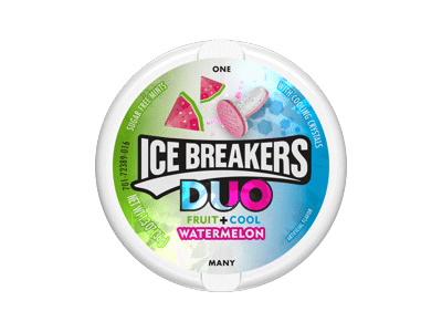 Pastilės ICE BREAKERS DUO, arbūzų skonio, 36 g