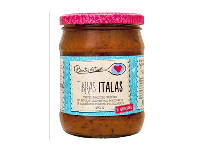 Pomidorų padažas BEATOS VIRTUVĖ TIKRAS ITALAS, 490 g