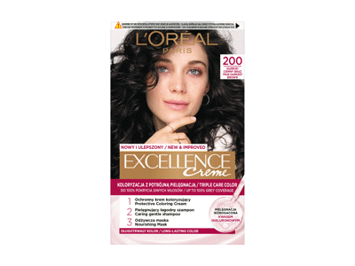 L'Oreal Paris Excellence Creme ilgalaikiai plaukų dažai, 200