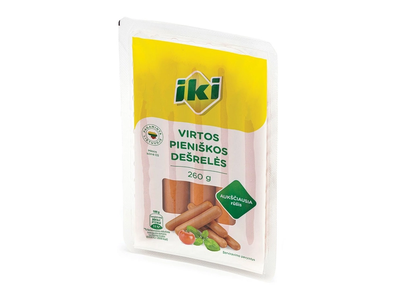 Virtos pieniškos dešrelės IKI, 260 g