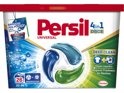 Skalbimo kapsulės PERSIL DISCS White, 26 skalbimai