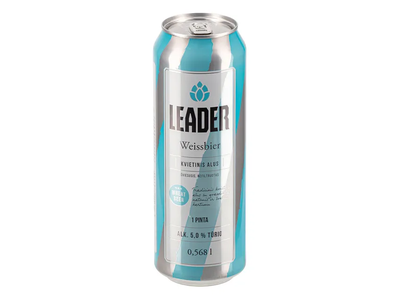 Kvietinis alus LEADER 5%, 568 ml