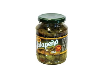 Aitriųjų paprikų jalapeno griežinėliai ANIRA,  350 g / 190 g