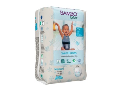 Maud. sauskelnės-kelnaitės BAMBO NATURE MEDIUM, 12+ kg, 12 vnt.