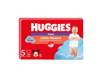 Sauskelnės-kelnaitės HUGGIES PANTS 5 JUMBO BOY, 12-17 kg, 34 vnt.