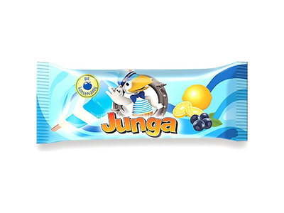 Mėlynių ir citrinų ledai JUNGA, 75ml