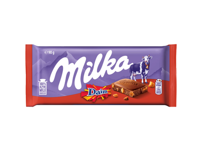 Pien. šokoladas MILKA su DAIM kar. gab., 90 g