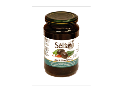 Juodosios alyvuogės SELIA be kauliukų, 310 g