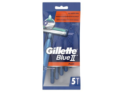 Vienkartiniai skustuvai GILLETTE BLUE 2 Plus, 5 vnt.