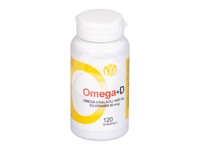 NATURA MEDIA OMEGA + D, 120 kapsulių