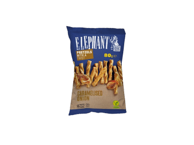 Brecelių juostelės ELEPHANT, karamelizuotų svogūnų skonio, 80 g