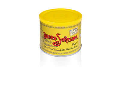 Sviestas LATTERIA SORESSINA, skardinėje, 83% rieb., 250 g
