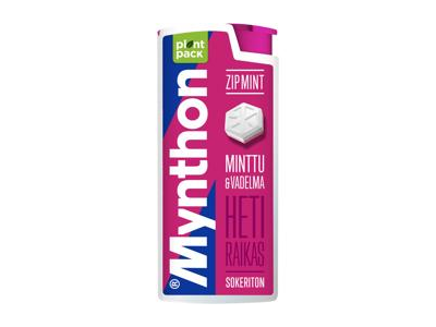 Pastilės MYNTHON ZIP MINT, aviečių skonio, 30 g
