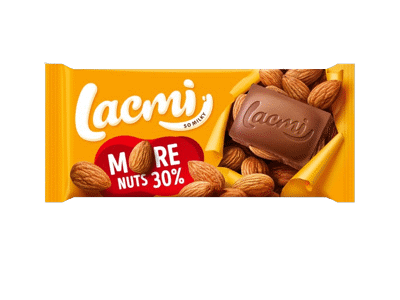 Pieninis šokoladas LACMI su neskaldytais migdolais, 90 g