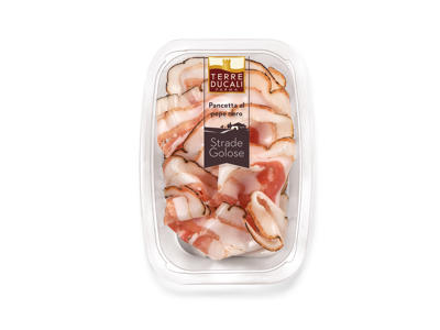 Vytinta kiaulienos šoninė TERRE DUCALI PARMA, a. r., 50 g