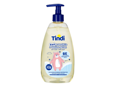 Vaikiškas prausiklis-putos TINDI, 475 ml