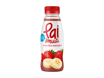 Glotnutis braškių ir bananų PAI, 250 ml