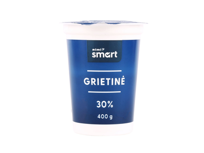 Grietinė RIMI SMART, 30 % rieb., 400 g