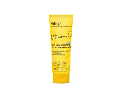 KILIG VITAMIN C 2in1 regeneruojantis veido prausiklis - kaukė su AHA rūgštimis 75 ml